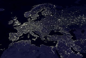 The night lights of Europe (as seen from space)