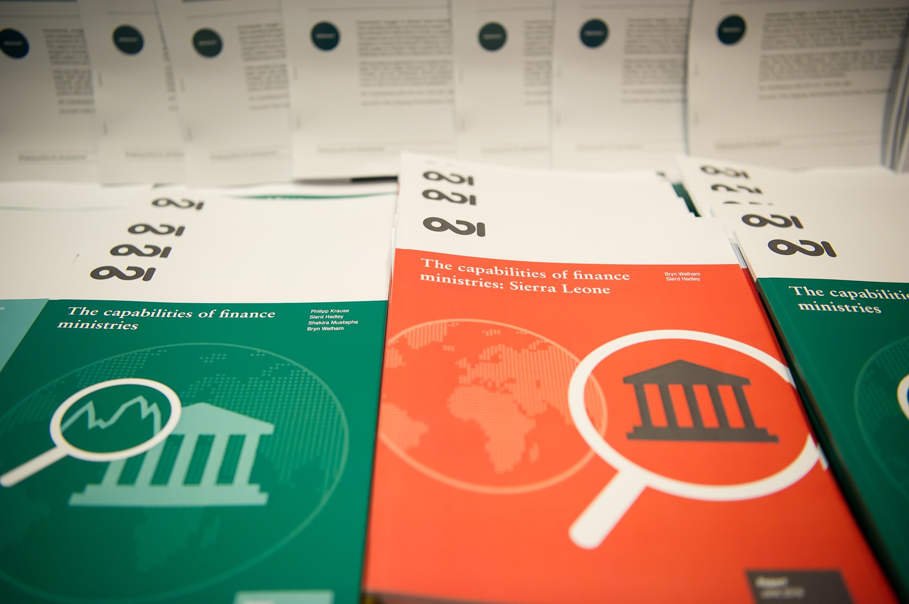 Capabilities of Finance Ministries event publications. Photo: Patrick Bora