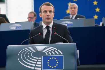 Emmanuel Macron debates the future of Europe with MEPs