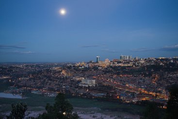 Picture of city scape of Kigali.