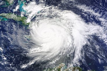 Hurricane Matthew hits Haiti, 2016.