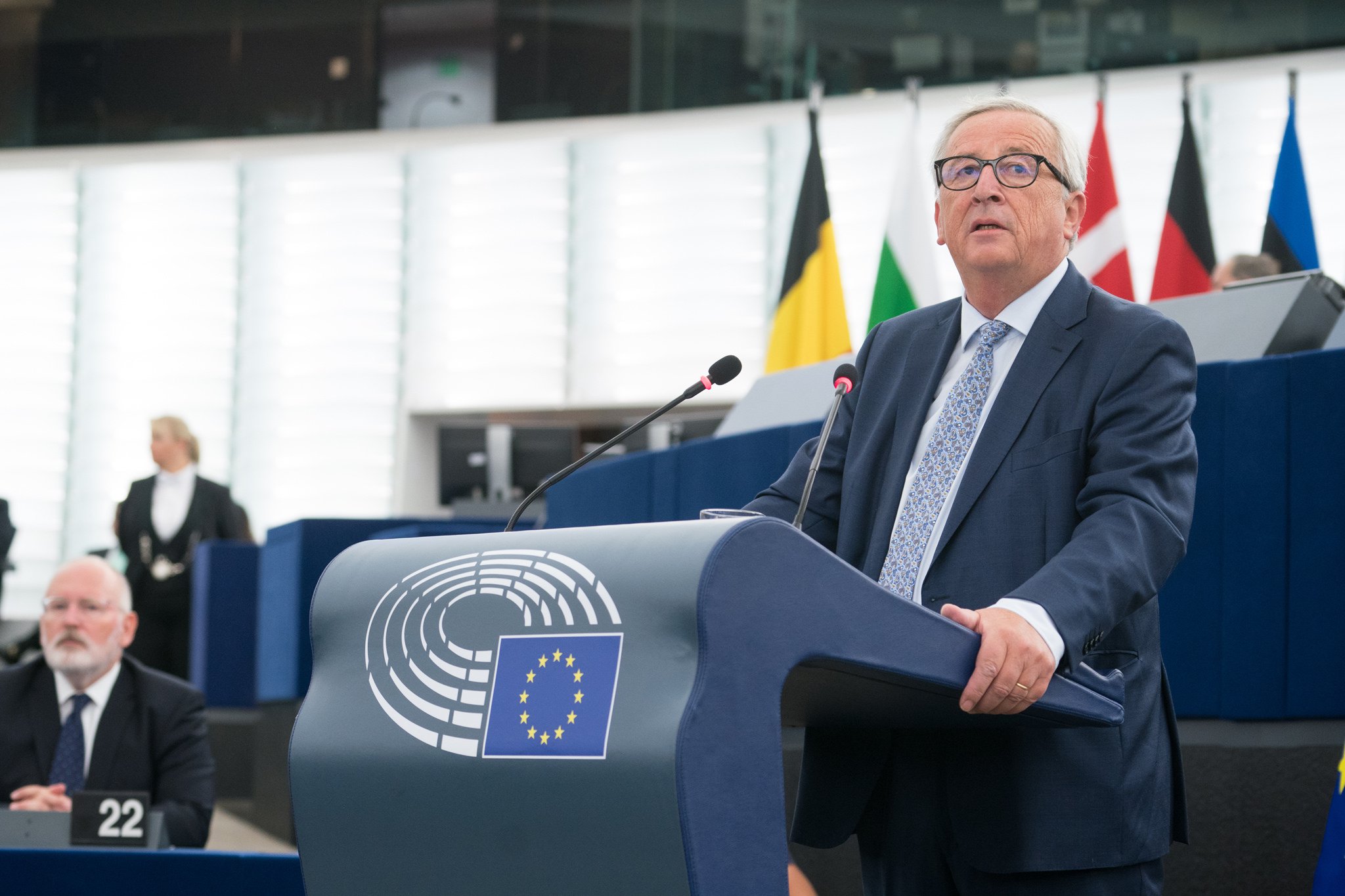European Commission President Jean-Claude Juncker delivers his State of the Union speech. Photo: European Parliament (CC BY-NC-ND 2.0) 