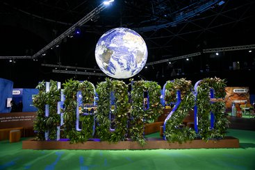 The COP26 Globe at the Hydro