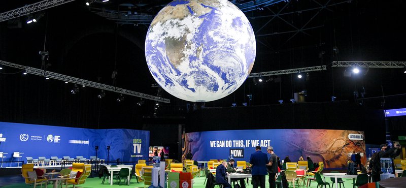 The COP26 globe at the Hydro