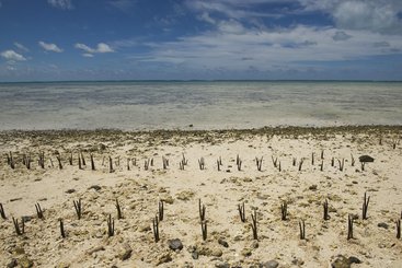 Climate change effects in island nation of Kiribati