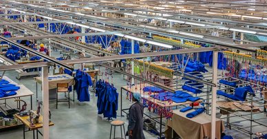 Textile factory in Botswana