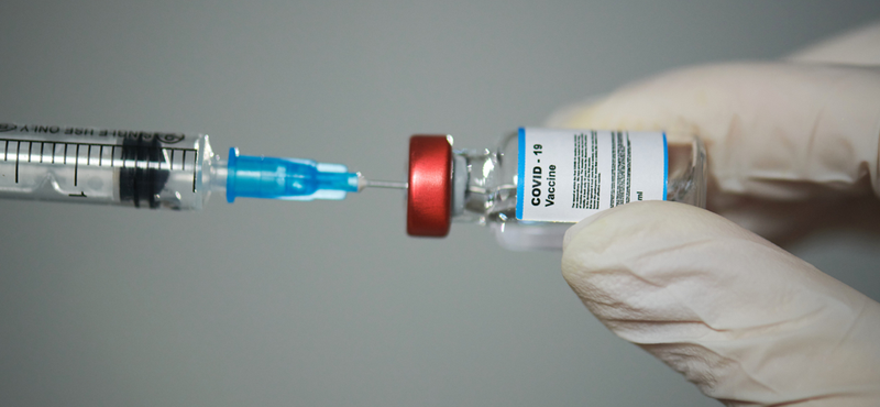 Covid vaccine syringe