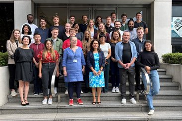 ODI Fellowship scheme cohort outside ODI's offices