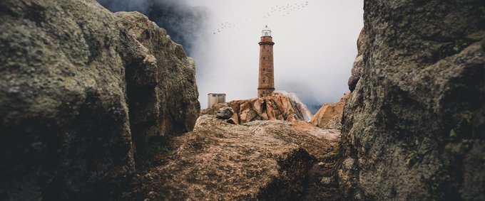A lighthouse in Galicia, Spain. 2019.