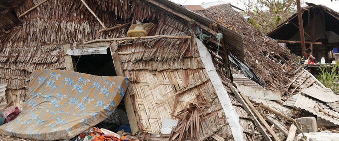 UNDP’s Response to Cyclone Pam - Vanuatu Cyclone Pam made downfall on Vanuatu March 13, destroying and damaging a total of 15,000 homes like this one.