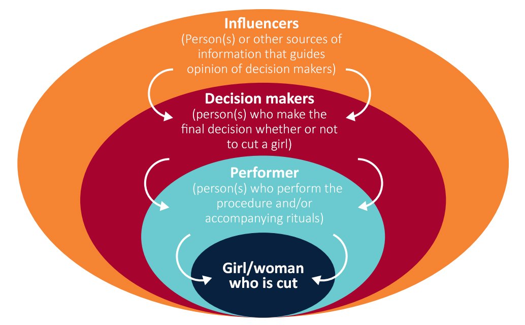 Key actors involved in the practice of FGM/C