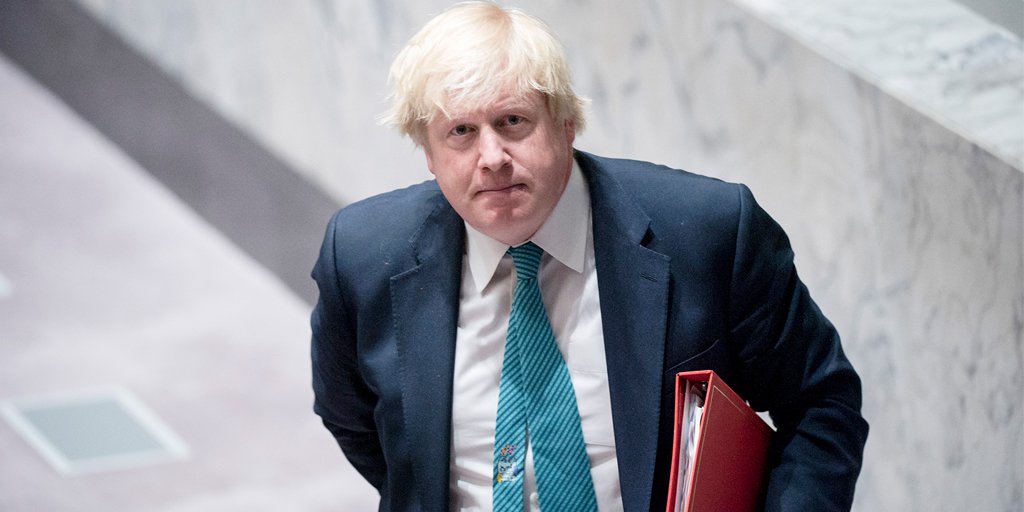  Boris Johnson after the conclusion of a Security Council meeting. Photo: UN Photo/Rick Bajornas (CC BY-NC-ND 2.0)