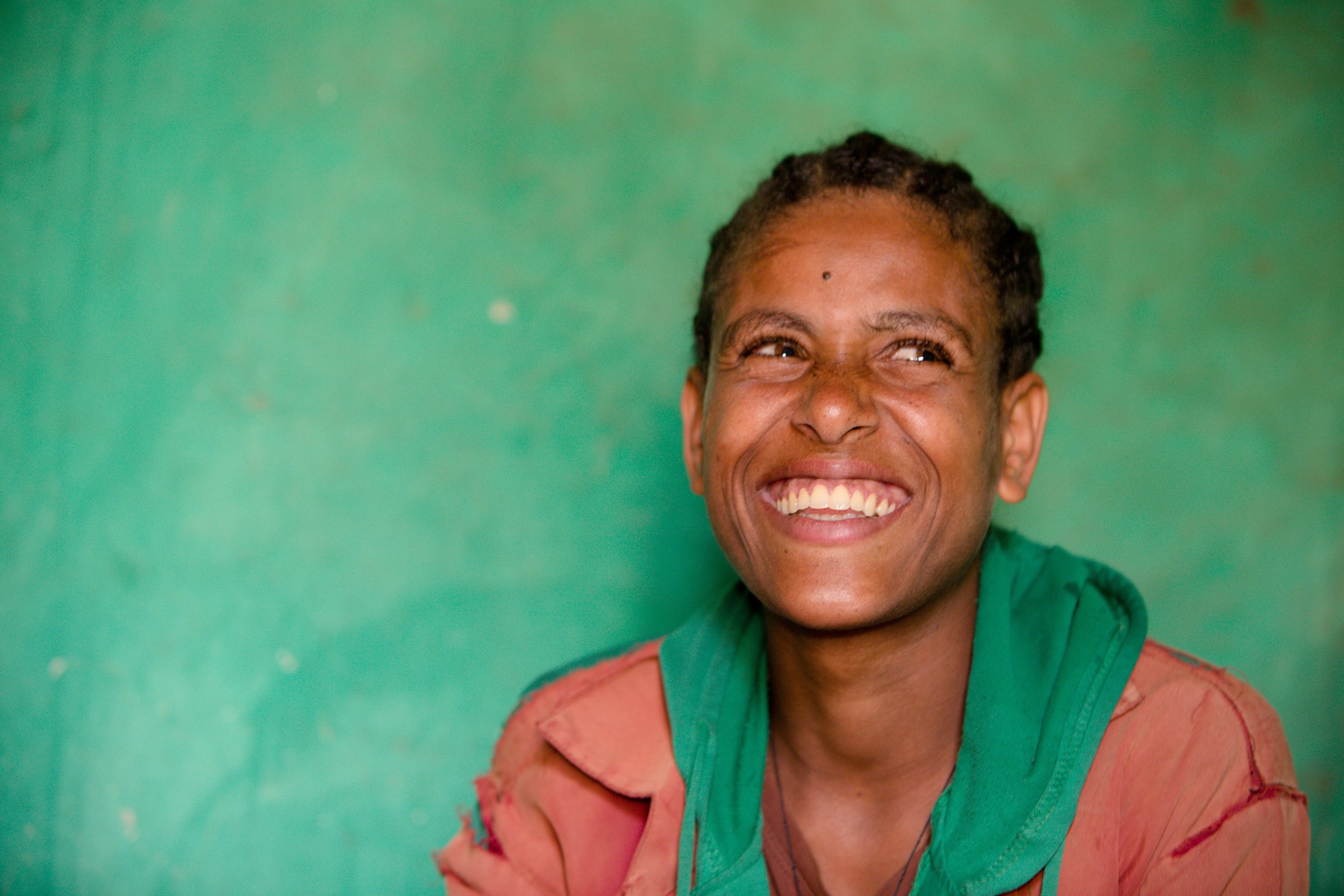 Adolescent girl, with a hearing impairment, who is the head of her household in Debre Tabor, Ethiopia. © Nathalie Bertrams/GAGE 2018