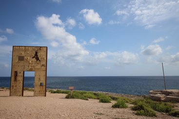 Gateway to Europe monument, Lampedusa, Italy. 2019.