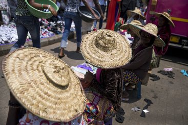 Vendors at Tema Station in Accra, Ghana