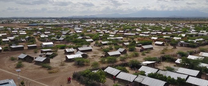 A refugee camp in Kenya