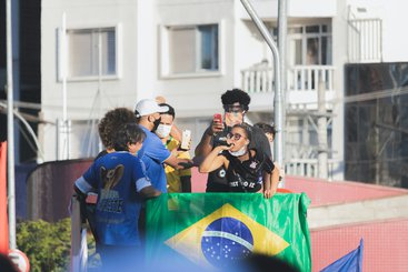 Protest against Brazil's President Jair Bolsonaro.
