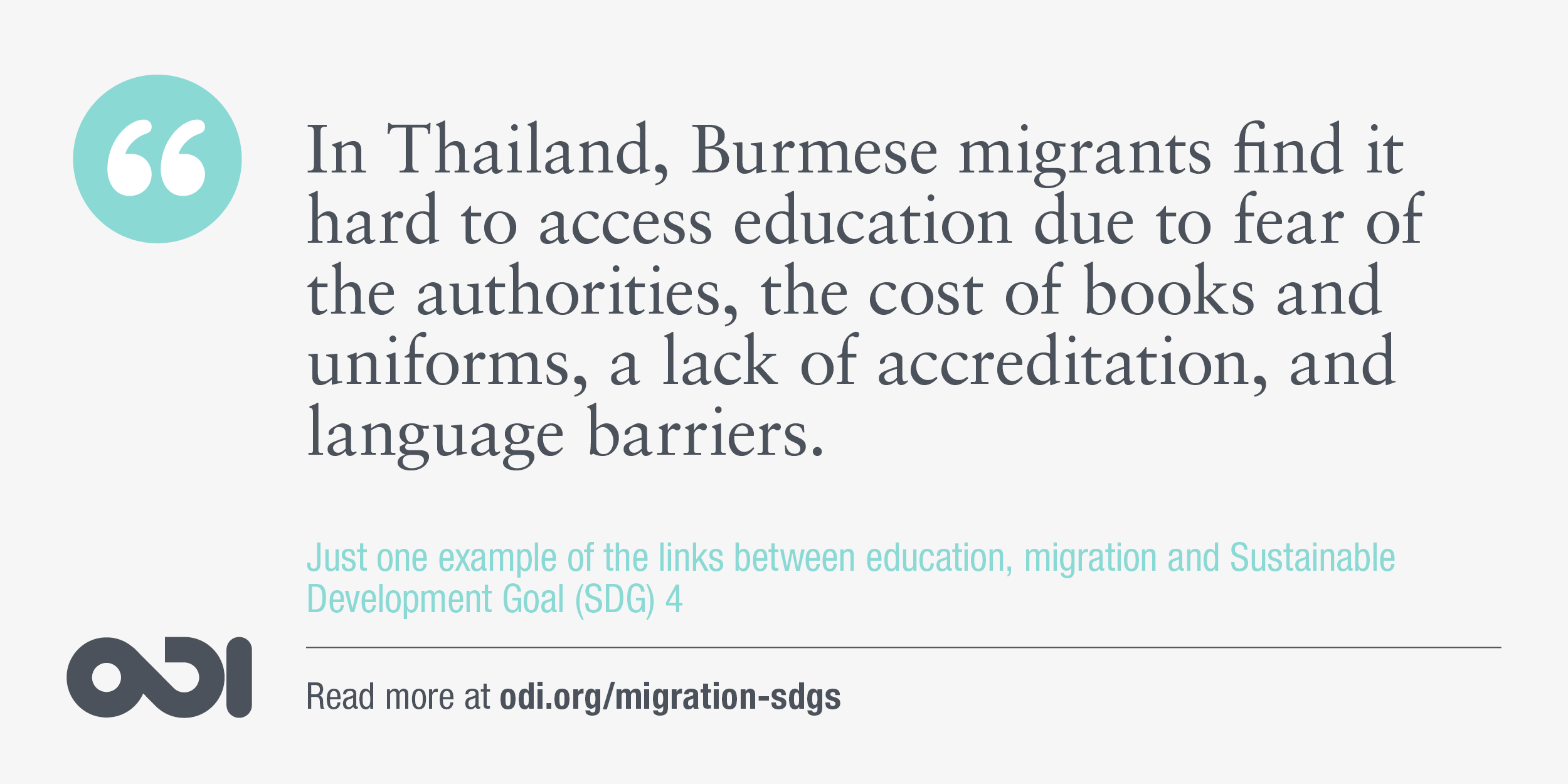 The links between education, migration and SDG 4.