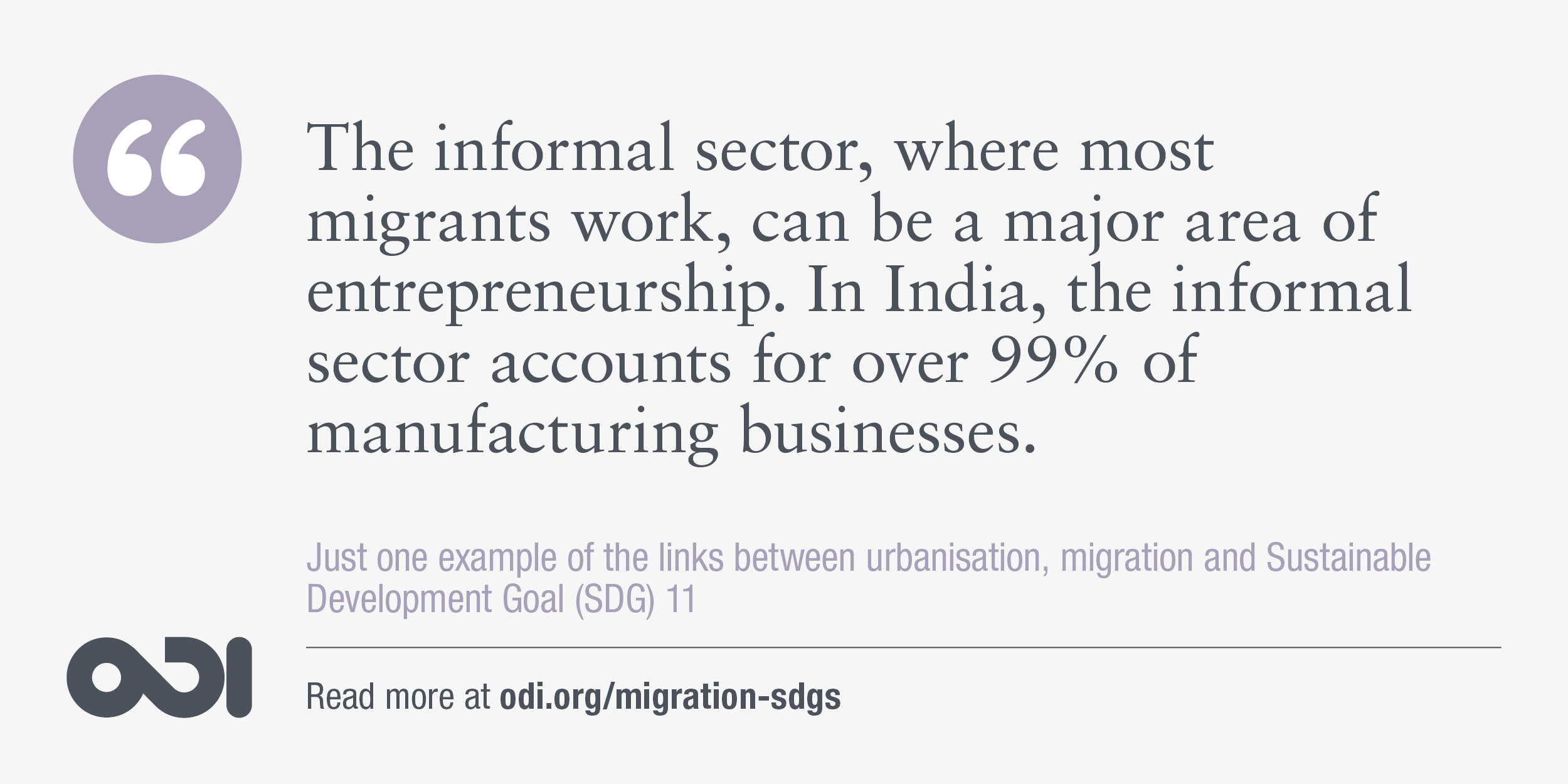 The links between urbanisation, migration and SDG 11.