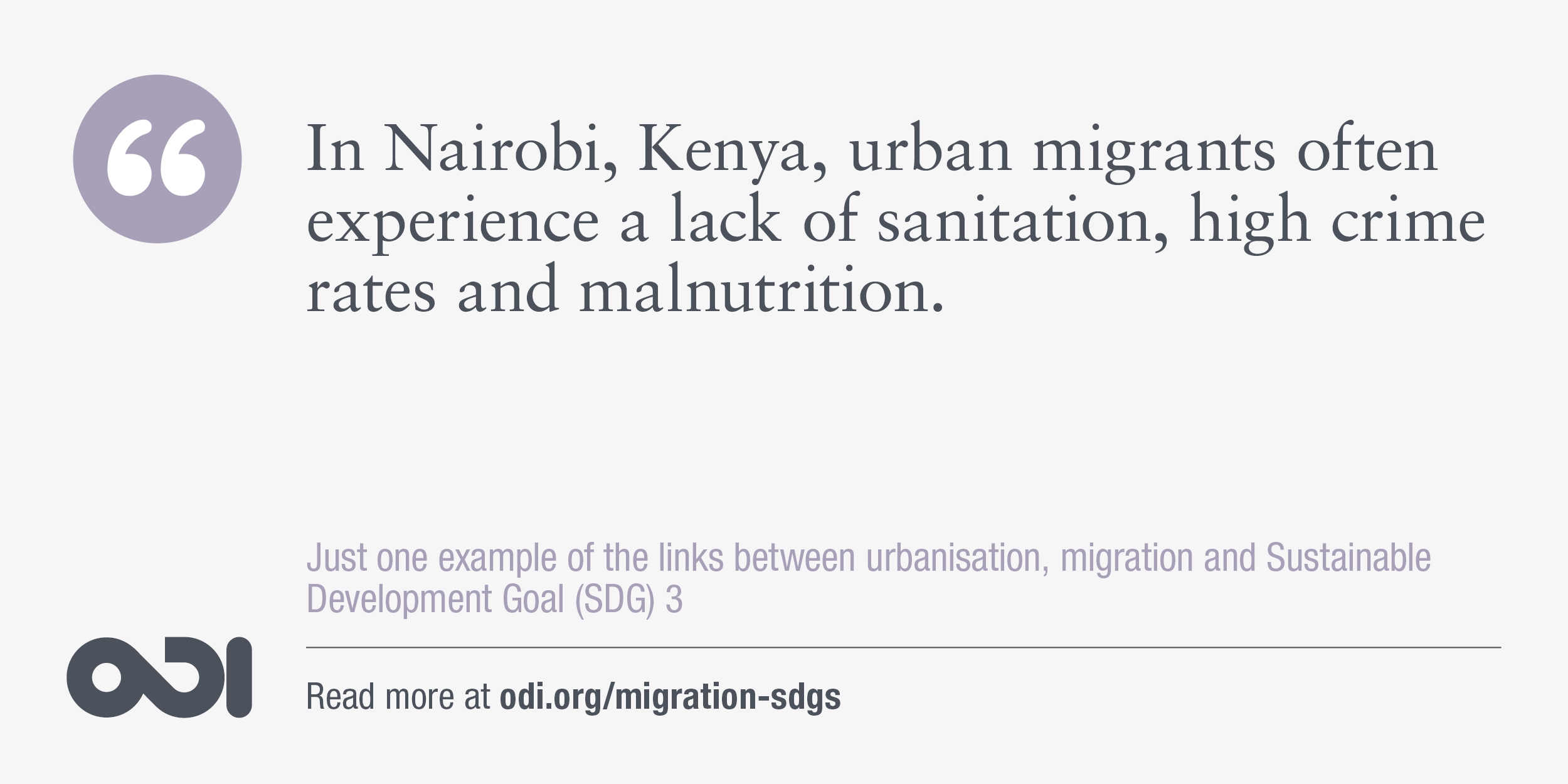 The links between urbanisation, migration and SDG 3. 