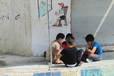 Children playing in Jordan, 2016