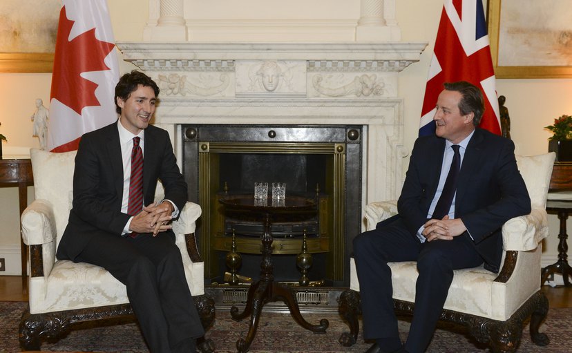  PM David Cameron welcomes Canadian Prime Minister Justin Trudeau to Downing Street, 2015. Photo: Number 10/Georgina Coupe CC BY-NC-ND 2.0