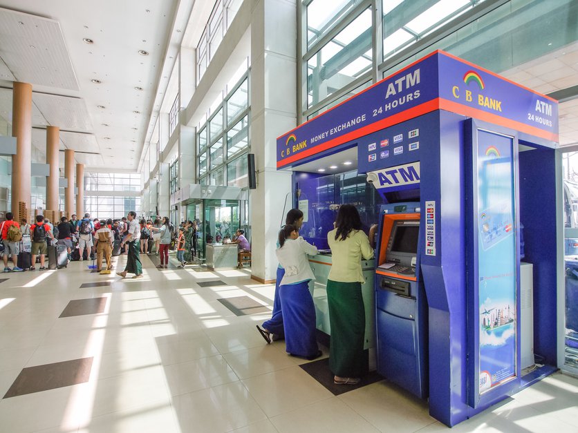 ATMs in Yangon, Myanmar. Photo: Asian Development Bank, 2015. CC BY-NC-ND 2.0